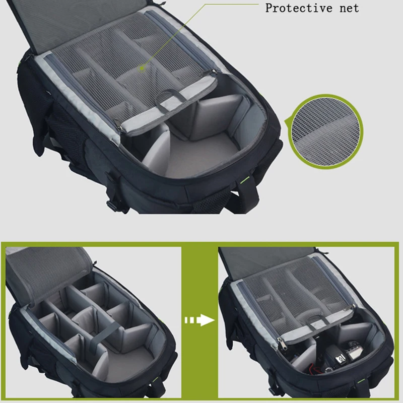 Камера рюкзак Водонепроницаемый нейлон DSLR сумка для фотоаппарата/чехол на