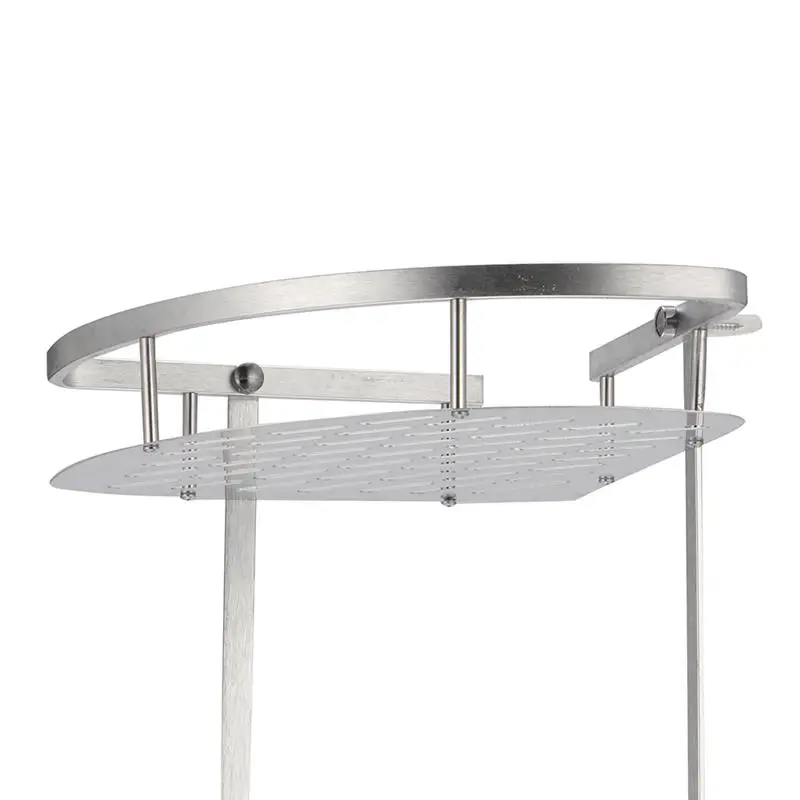 Держатель для шампуня мыла ванной комнаты двухуровневая угловая душевая полка