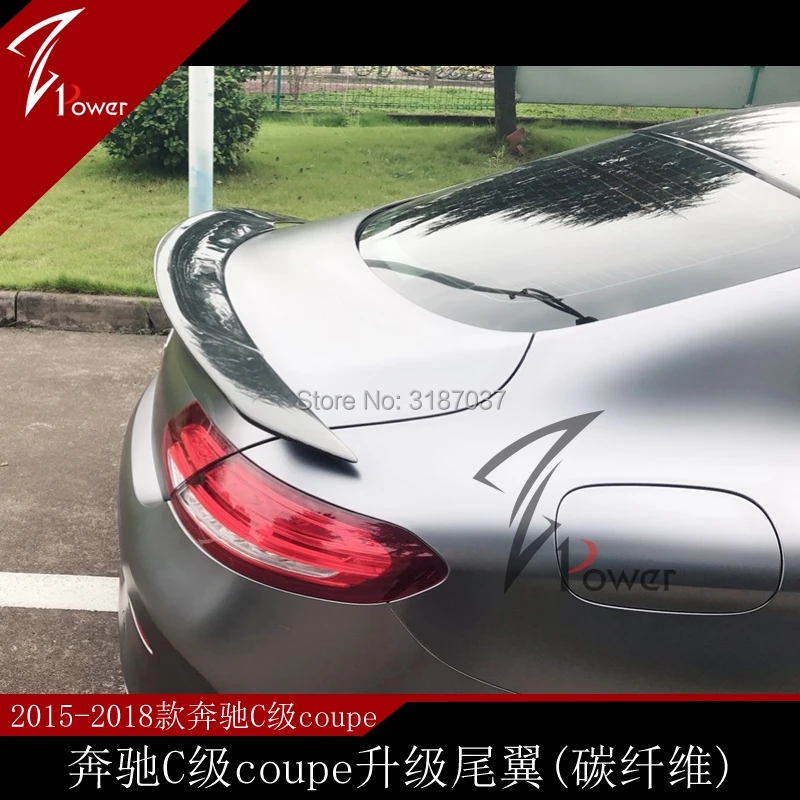 Стайлинг автомобиля для Mercedes C Class W205 C200 C250 C300 C180 C350 Coupe 2 Door 2014 2018 цвет углеродного