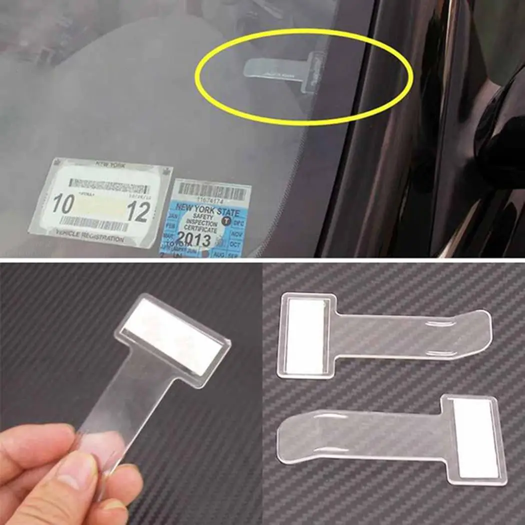 4 шт. автомобиль парковка билет держатель Клип стикеры ветрового стекла окна