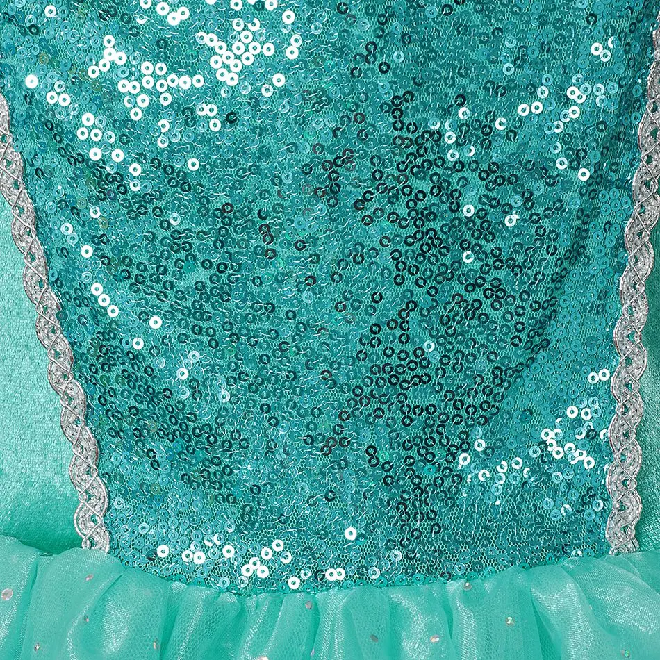 Girls Jasmine Costume Summer Children Off Shoulder Princess Dress Girl Aladdin's Lamp Cosplay Elegant Fancy Birthday Party Gown | Детская
