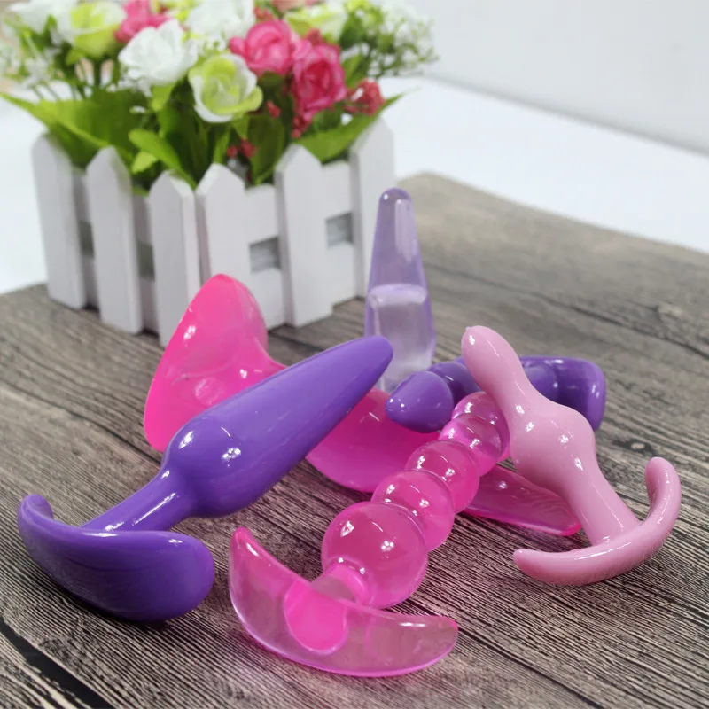 HEBUZHOU 6pcs/set Anal Dildo Erotic Adult Gay Silicone Plug Butt Prostate Massager Beads Sex Toys for Woman Men |