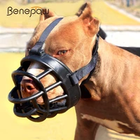benepaw adjustable silicone muzzle dog breathable lightweight non sticky muzzle puppy anti bark pet accessories 2 colors 2019