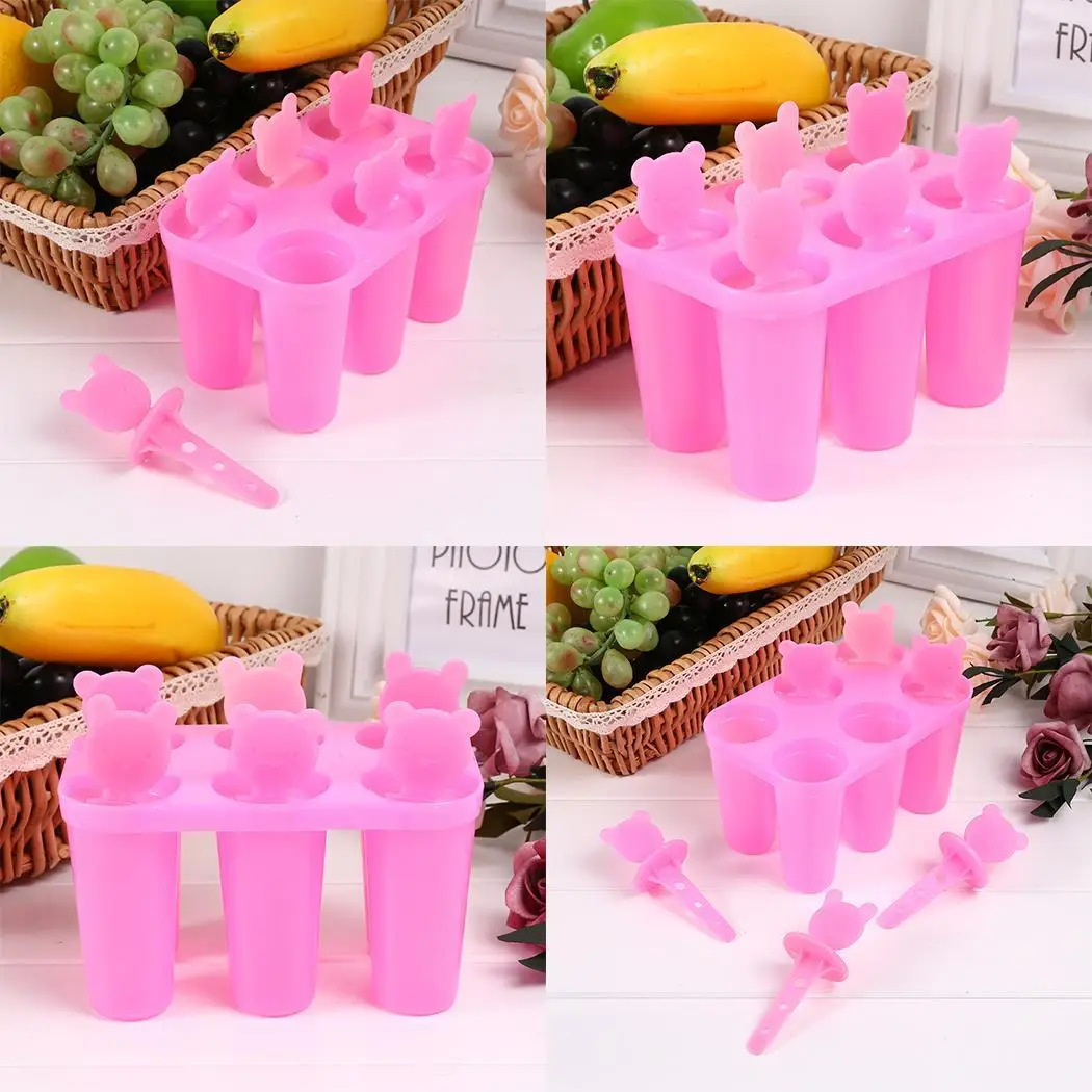 Cut Cartoon DIY Ice Cream Tool Popsicle Green Blue Pink Molds | Дом и сад