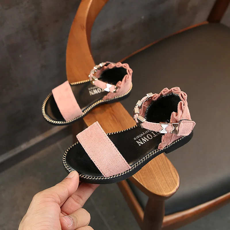 2019 г. Новая модная летняя детская обувь с открытым носком сандалии принцессы для