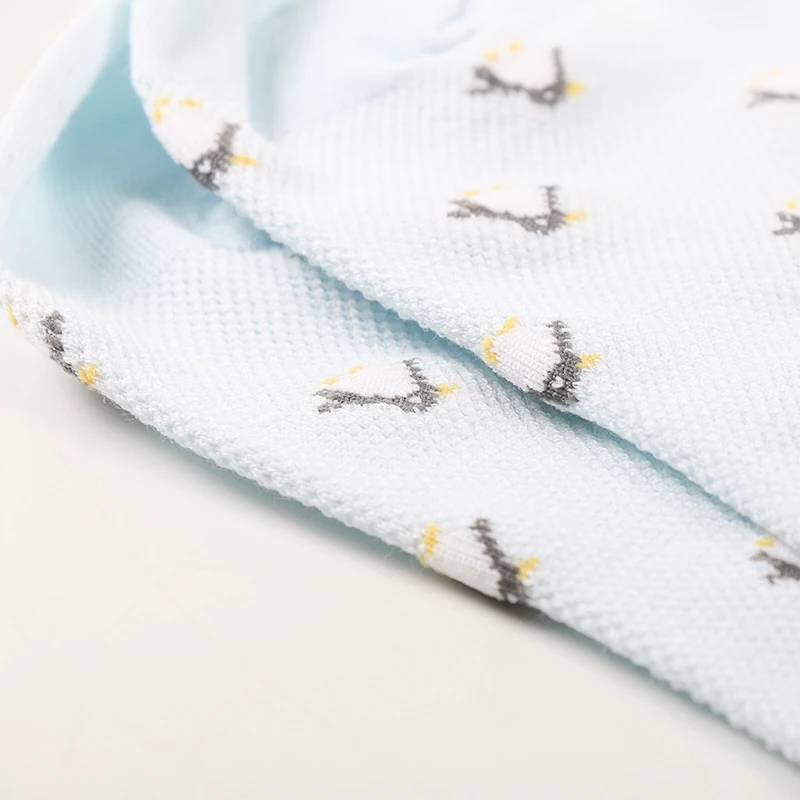 DONG AI новые модные Хлопковые женские носки с мультяшным пингвином синие