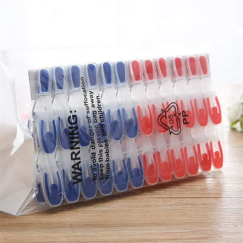 25 Pcs Plastic Clothespins Mini Non-slip Windproof Laundry Clips Photo for Underwear Socks Drying | Дом и сад