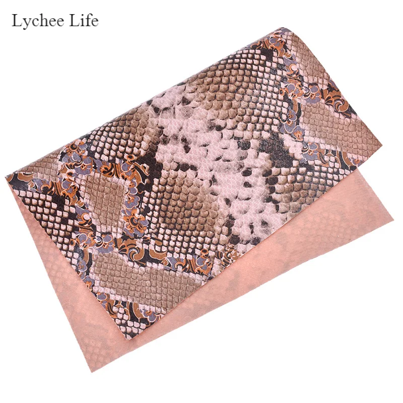 Lychee Life змеиная ткань из искусственной кожи формата а4 для рукоделия швейная