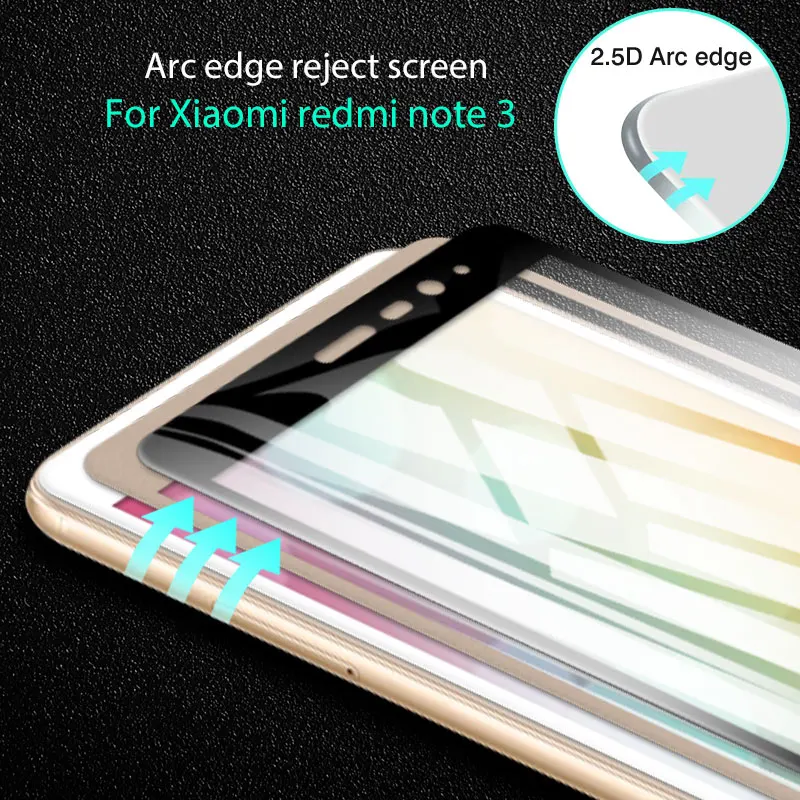 Для Xiaomi Redmi Note 3 закаленное стекло Передняя пленка защитная 5 дюймов для