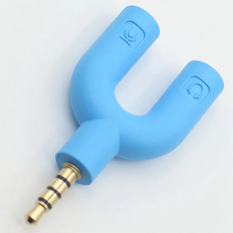 3 5 мм U Тип Mic Аудио кабель сплиттер адаптер конвертер (случайный цвет)|Кабели HDMI| |