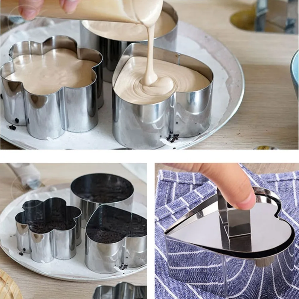Формы для выпечки тортов из нержавеющей стали форма Круглый квадратный