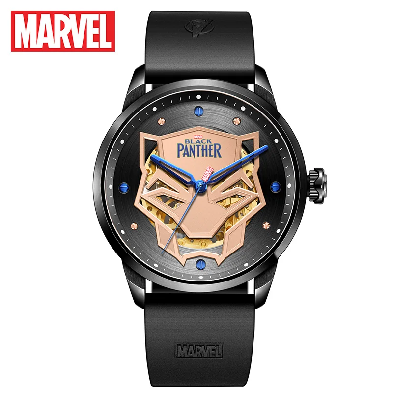 Disney мужские часы Marvel Super Hero Черная пантера автоматические самозаводные 50 метров