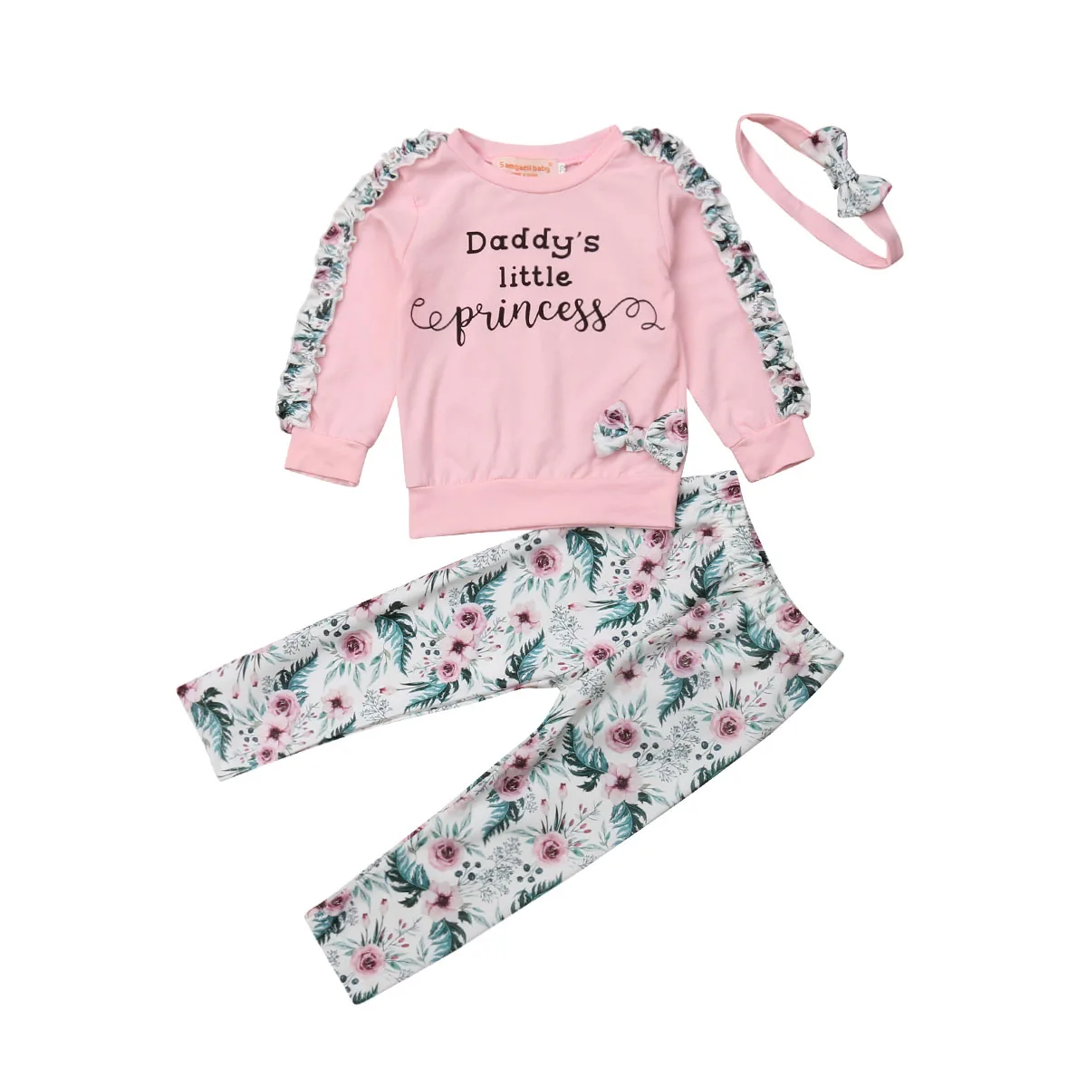 2019 Pudcoco Newborn Baby Girls Infant Floral Clothes T-shirt Tops Pants Outfit Set Tracksuit | Детская одежда и обувь