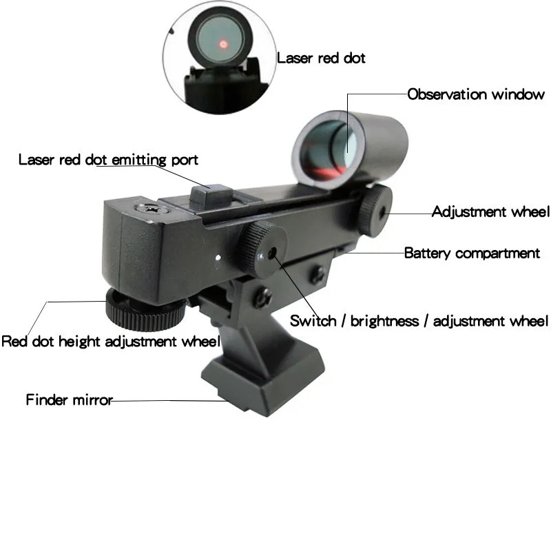 Видоискатель Red Dot оптический астрономический прибор для 80EQ 80DX 90DX SE телескоп SLT