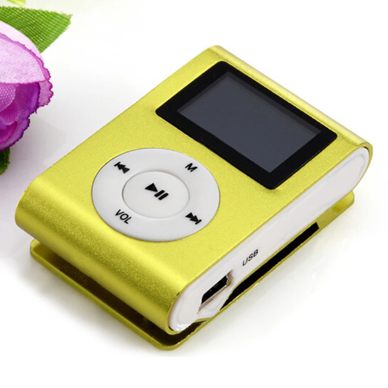 Mp3-плеер с USB мини-клипсой MP3-плеер ЖК-экраном поддержка карт Micro SD и TF 32 ГБ