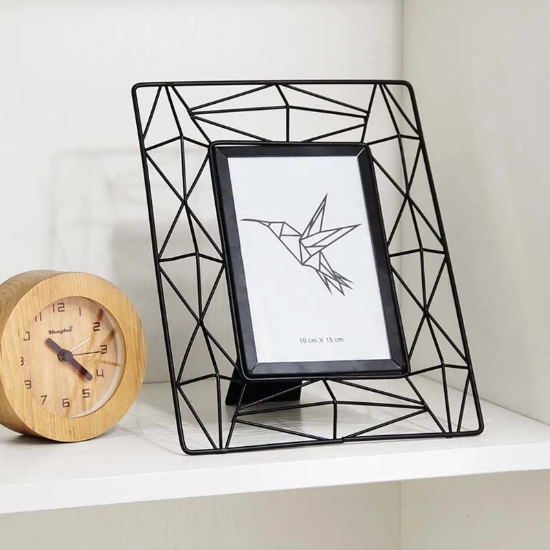 ALIM HOT Pendulum Photo Frame Creative Hollowed Iron Skeleton Desktop Baby | Дом и сад