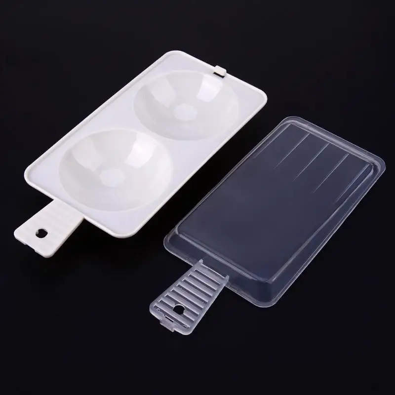 1pc 2 Slot Portable Plastic Egg Poacher Microwave Oven Breakfast Accessory | Дом и сад