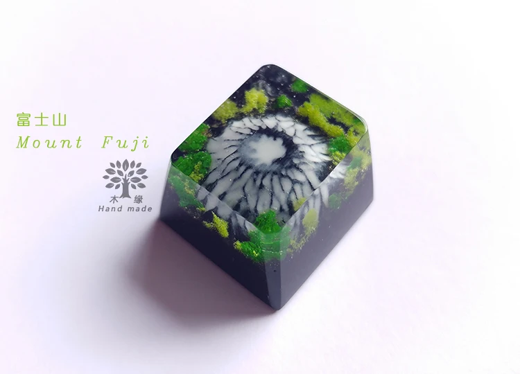 Механическая клавиатура ручной работы Fuji Resin keycap фосфоресцирующая R4 height OEM profile 1