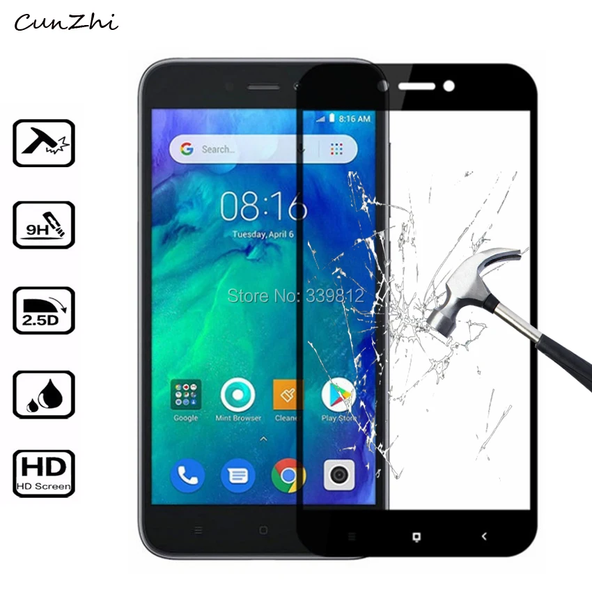 Взрывозащищенное Закаленное стекло 2.5D 9H защитное покрытие для Xiaomi Redmi Go
