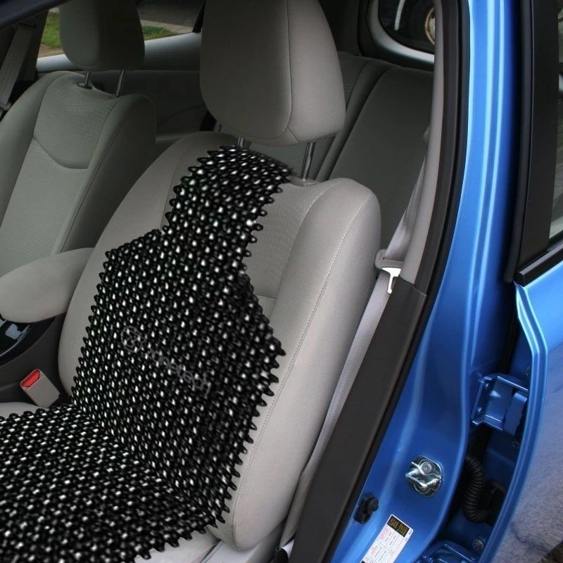 Zone Tech черный деревянный бисером Massaage автомобиль подушка для сиденья|Подушка| |