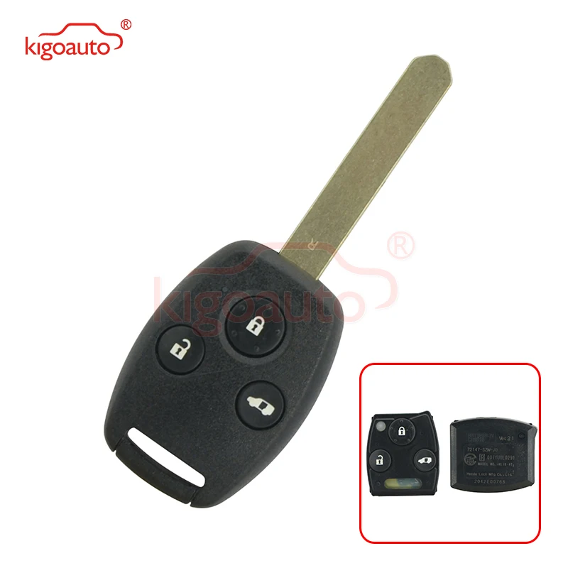 Kigoauto 72147 SZW J0 дистанционный ключ 3 кнопки для Honda 313 8 mhz|Ключ от авто| |