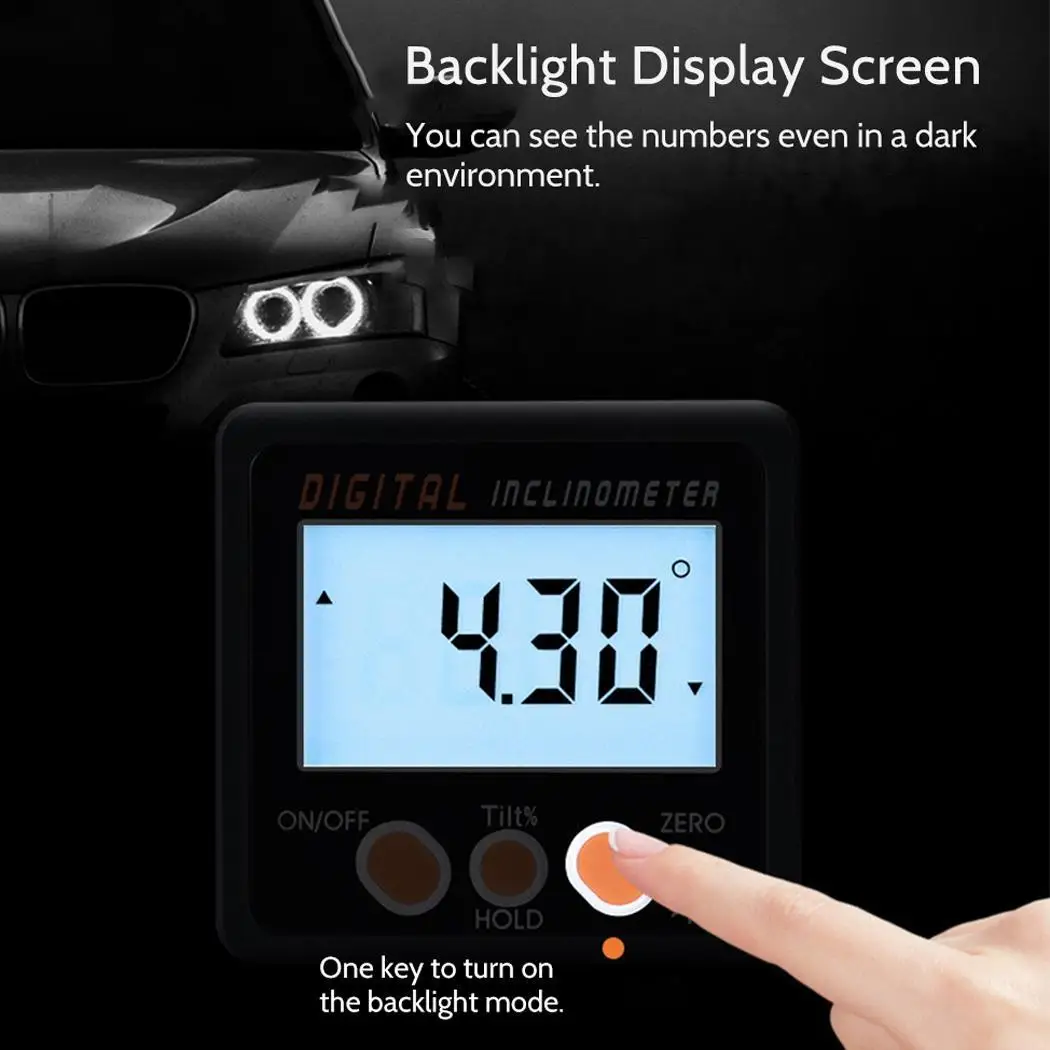 Electronic Digital Inclinometer Angle Gauge Meter 4 -90 White 0.05 Measuring 0.2 ~ 40 0.1 Tool Home Work etc | Инструменты