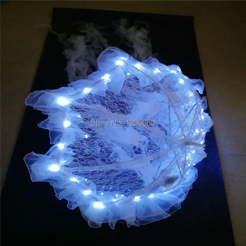 WYY бальных танцев led костюмы Белый светильник Медузы световой зонт