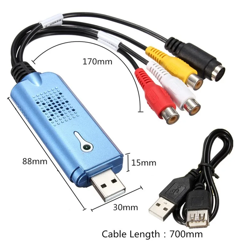 USB 2 0 устройство для видеозахвата конвертер аудио-и видеосъемки ТВ-тюнера