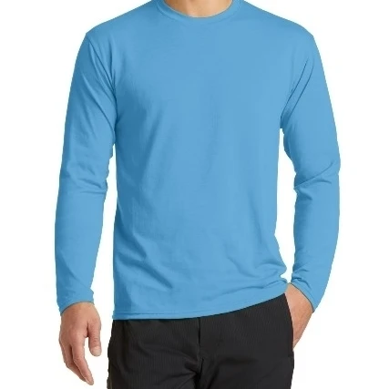 Port & Co PC381LS футболка с длинным рукавом для выступлений Aquatic Blue Small| |