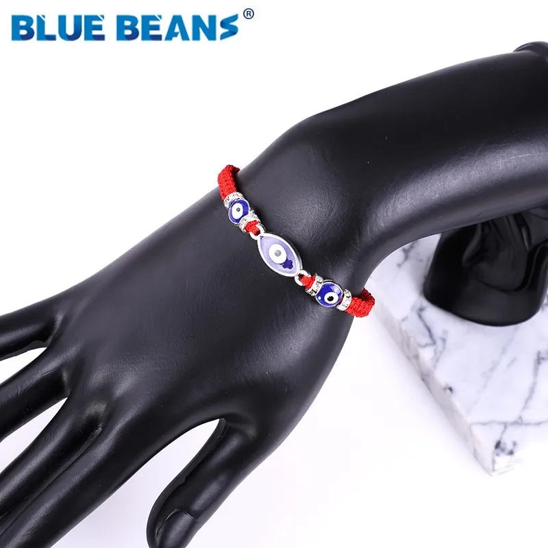 Браслет Evil Eye Boho женский Slipknot ручной работы плетеный Длина подвески ювелирные