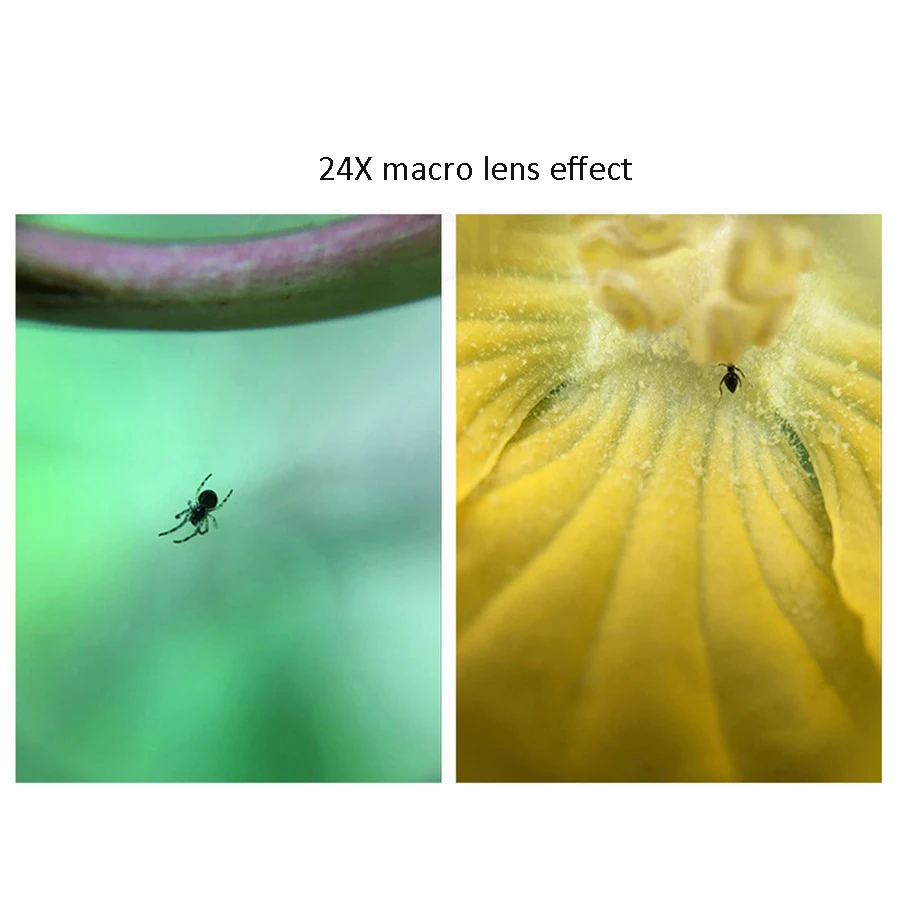 Pholes 2 In 1 Universal 12-24X Macro Photography Lens For J5 2017 J7 A7 Prime Mobile Phone Camera | Электроника