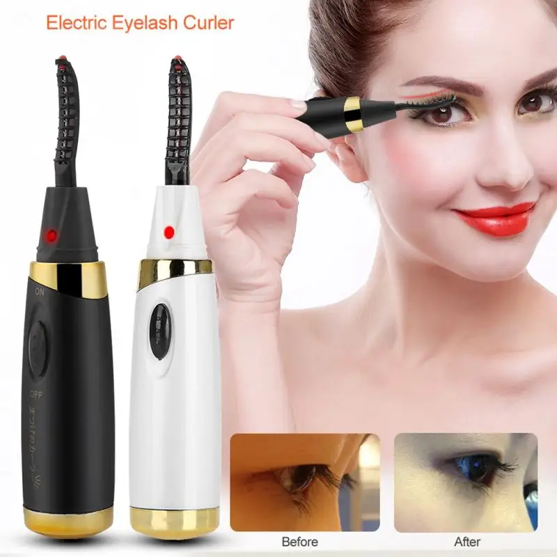 Women Makeup Electric Eyelash Curler Long Lasting Eye Lash Heated Extension Eyelashes Curling Device Gift | Красота и здоровье