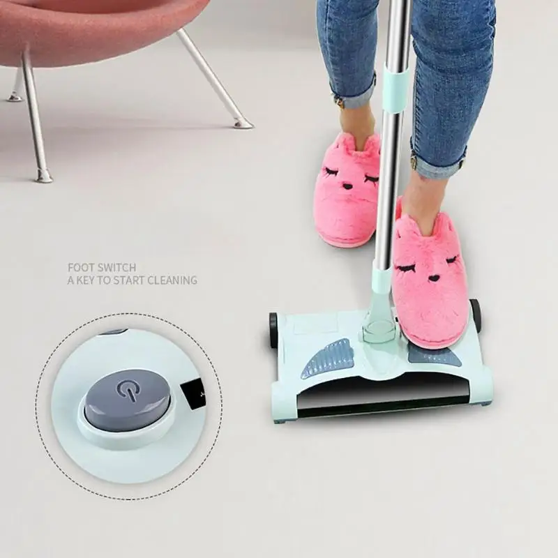 2 в 1 беспроводной ручной толкатель Sweepers Беспроводная электрическая швабра для