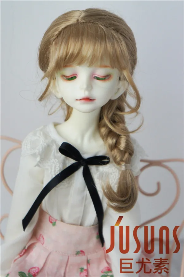 JD413 1/4 1/3 милую принцессу Кос BJD синтетический мохеровый парик для Размеры 7 8