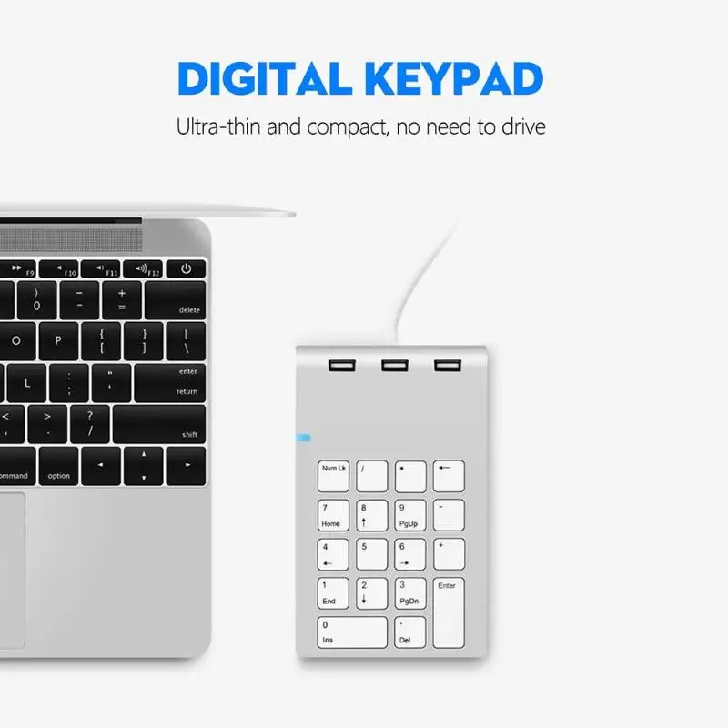 Rocketek USB цифровая клавиатура 18 клавиш мини 2 0 концентратор для цифровой клавиатуры