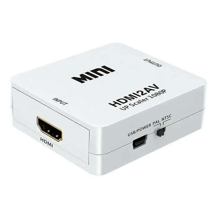 1080 P HDMI К AV скейлер конвертера для RCA AV/CVSB L/R адаптер компонентного видео HDMI2AV HD