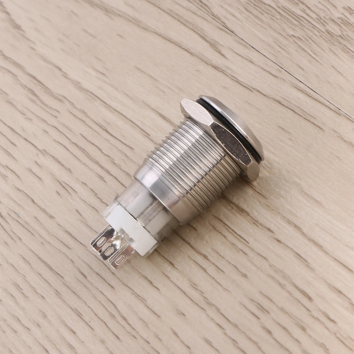 DC12V 16 мм 5/8 &quotсинее красное кольцо Led металлический Мгновенный кнопочный