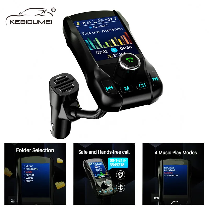 Автомобильный fm-передатчик беспроводной Bluetooth комплект громкой связи 350
