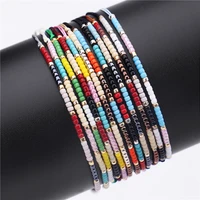 tianbo bracelets jewelry bracelets 10pcs friendship bracelets crystal seed beads bohemia tassel handmade multicolor for gifts