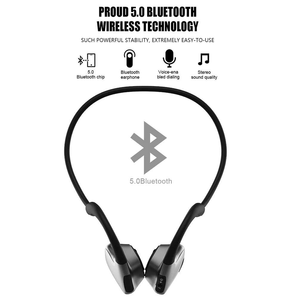 R9 Смарт костной проводимости Bluetooth 5 0 наушники беспроводные стерео гарнитура