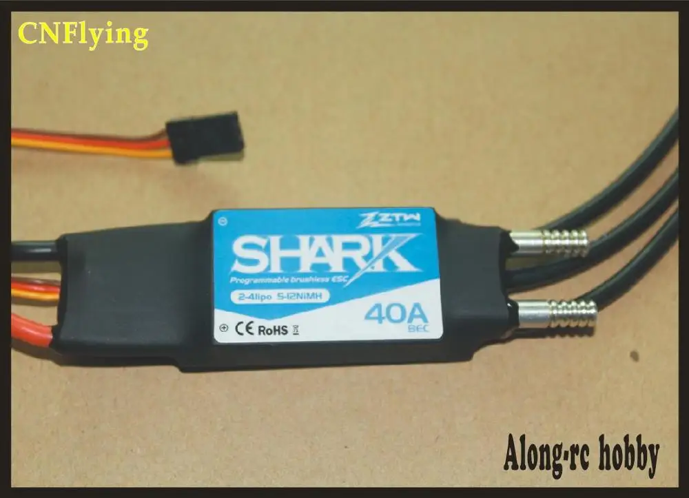 ZTW Shark 20A 40A 50A 60A 70A 80A водонепроницаемый бесщеточный CW/CCW ESC для лодок с системой