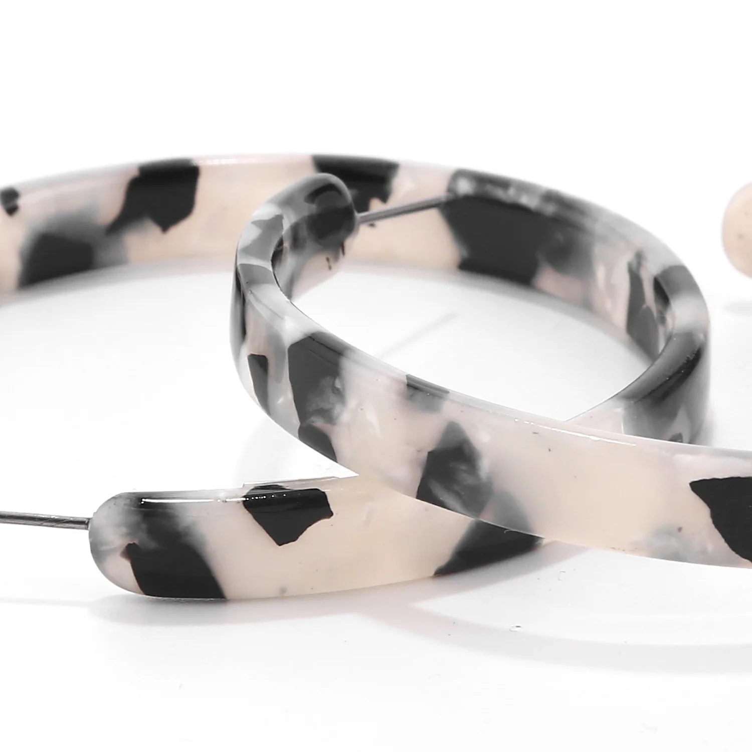 Eran модные ацетатные серьги кольца для женщин Черепаха мульти