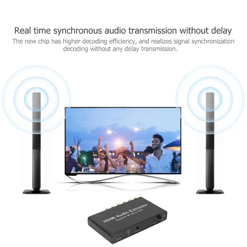 ALLOYSEED 5.1CH HDMI аудио экстрактор Декодер коаксиальный RCA AC3/DST до 5 1 усилитель