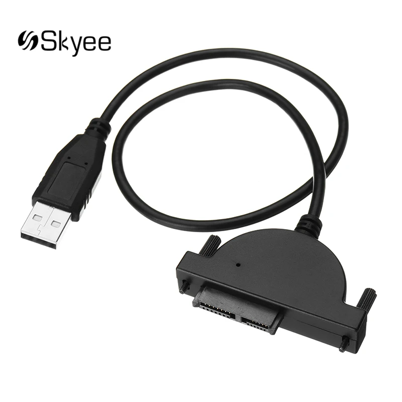 Адаптер S SKYEE USB 2 0 для Mini Sata II 7 + 6 13Pin ноутбука CD/DVD ROM преобразователь Slim Line кабель