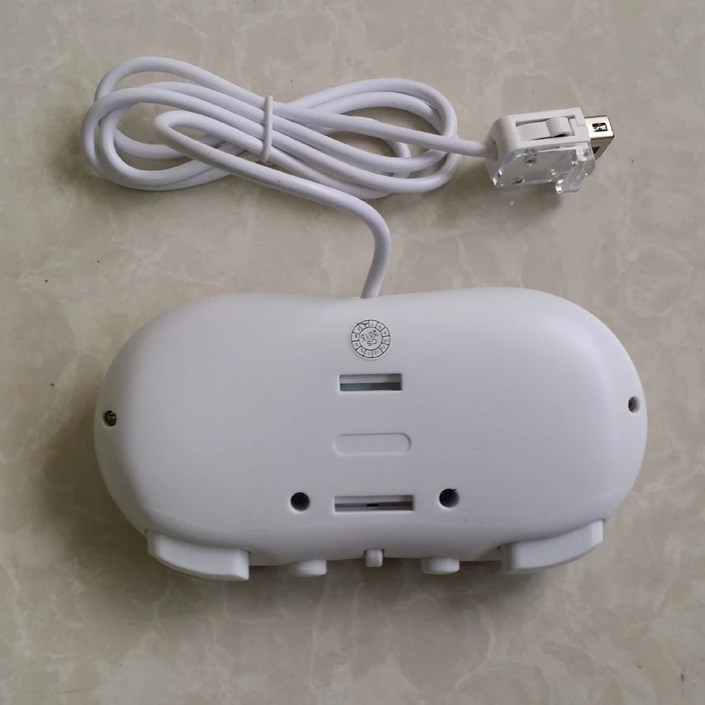 Белый проводной классический контроллер USB игровой джойстик геймпад с ручкой