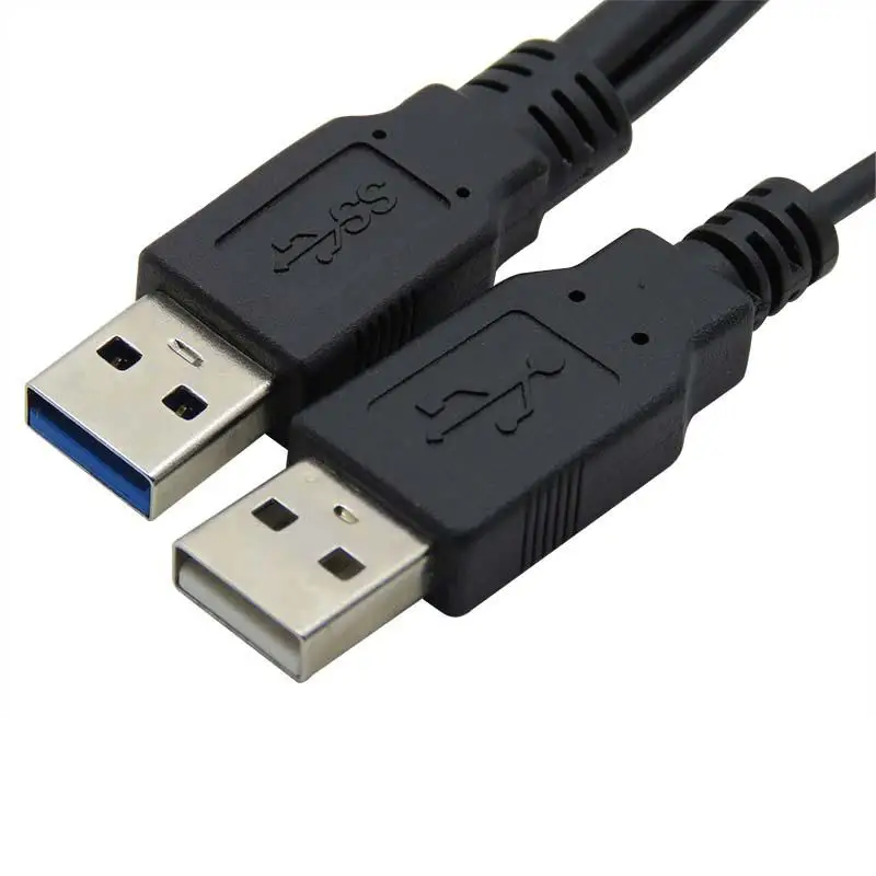 Двойной разъем USB 3 0 A штекер с питанием от к Micro Y разветвитель кабеля для 2 5
