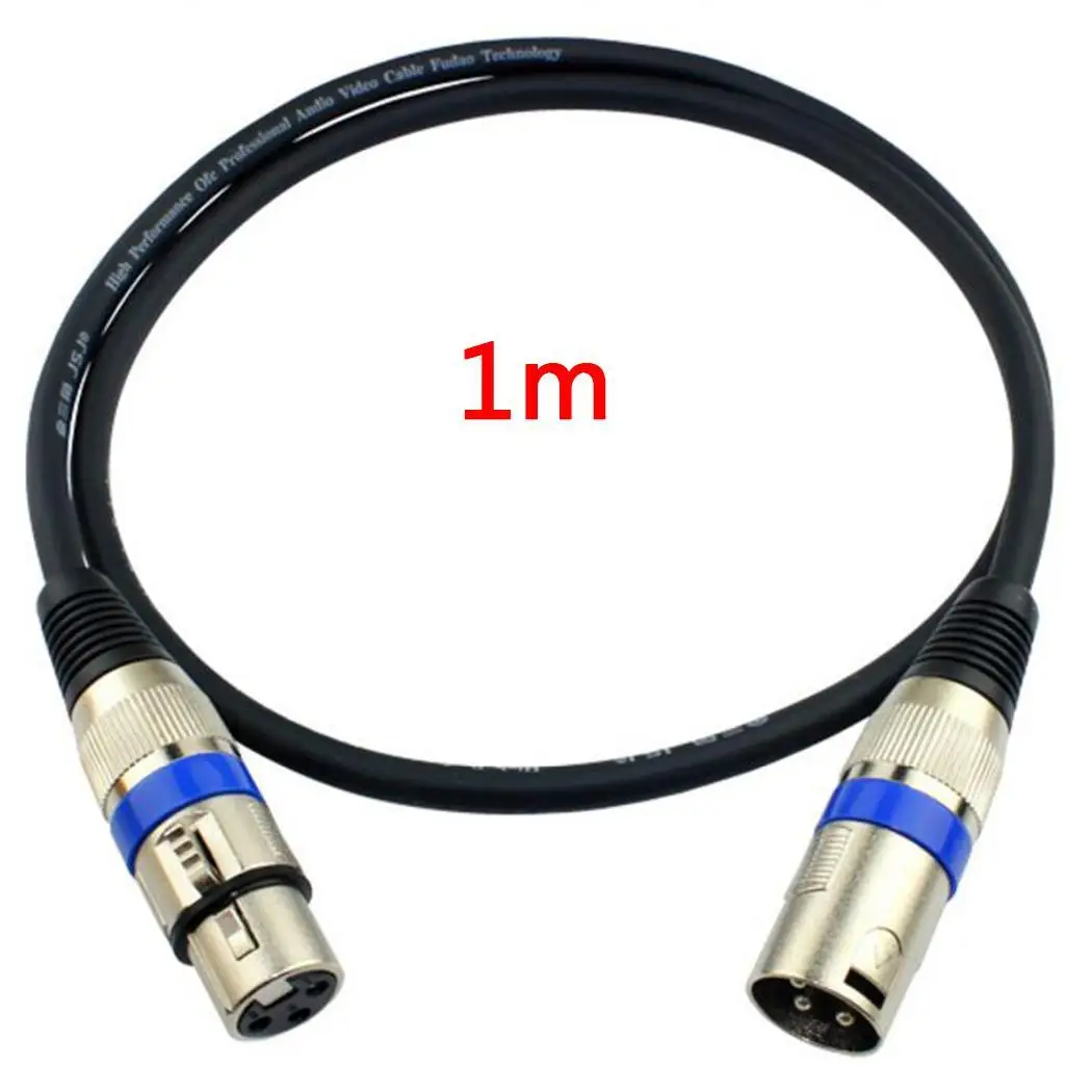 XLR Мужской и Женский аудио кабель Разъем Черный для микрофона стильный дизайн с