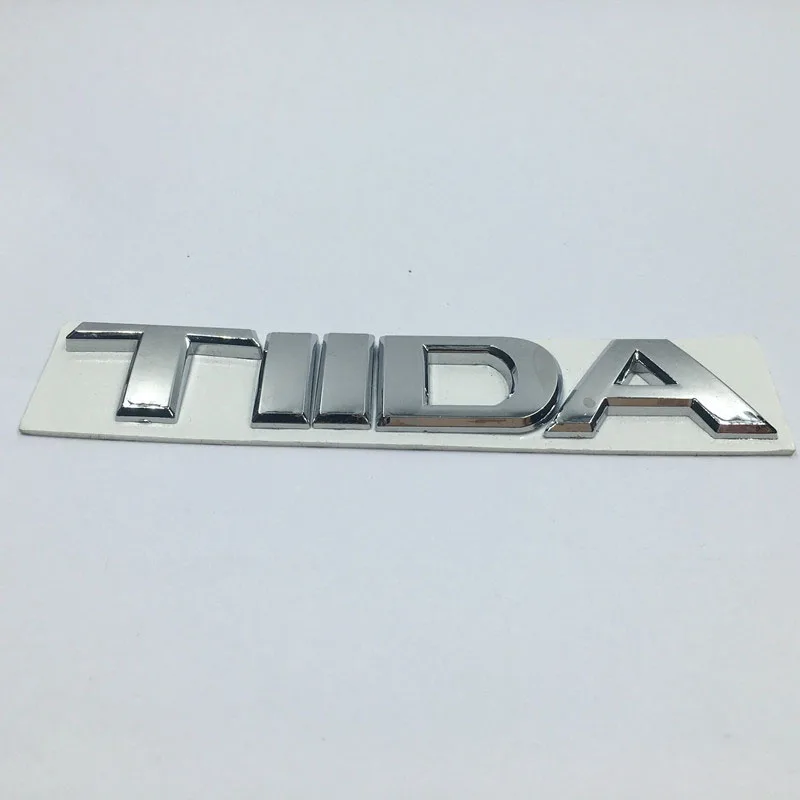 Jdm автомобильный Стайлинг 3D хромированная эмблема для Nissan TIIDA наклейка