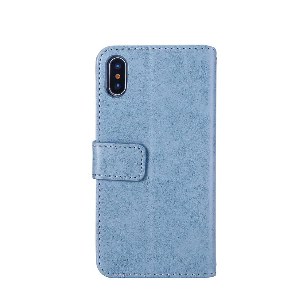 KISSCASE бумажник чехол для iPhone 7 8 6 6S Plus X XS винтажные Чехлы кожаных сумок 5 5S SE задняя