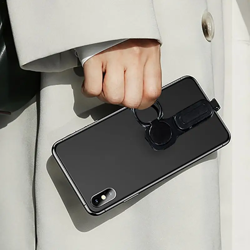 Многофункциональный адаптер с двумя портами подставка кольцевой для IPhone